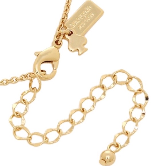 KATE SPADE • Black Spot The Spade Signature Necklace - Picture 5 of 7